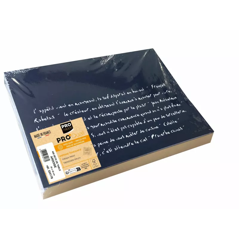 PROnappe 400 Placemats Slate Black 30.0 x 40,0 cm
