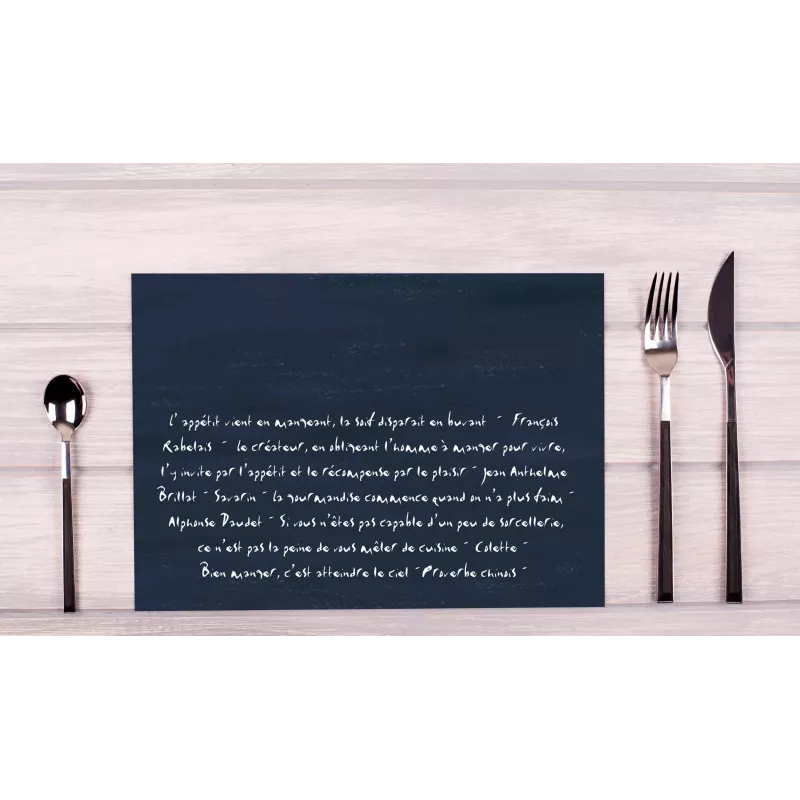 PROnappe 400 Placemats Slate Black 30.0 x 40,0 cm
