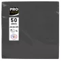 PROnappe Black 2-Ply Napkins 20 x 20 cm 50 Pieces
