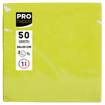 PROnappe Servetės Kiwi Green 2-Ply 20,0 x 20,0 cm 50 vnt.