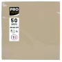 PROnappe popierinės servetėlės smėlio-rudos 2 sluoksnių 20 x 20 cm 50 vnt. pakuotė