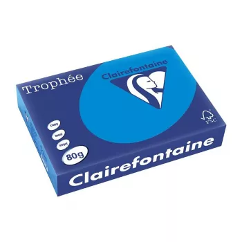 Clairefontaine Trophee Intensiv kopijavimo popierius A4 80 g 500 lapų, Karibų mėlyna