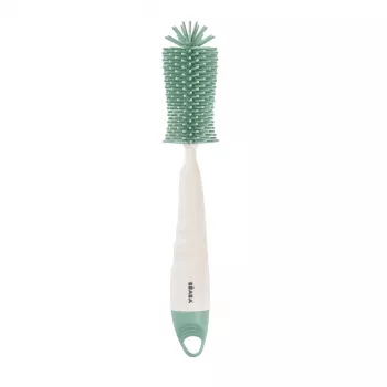 Beaba Silicone Bottle and Teat Brush Sage Green
