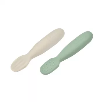 Beaba First Spoons 2 Pieces Green/Grey