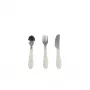 Beaba Stainless Steel Cutlery Set 12m+ Misty Green