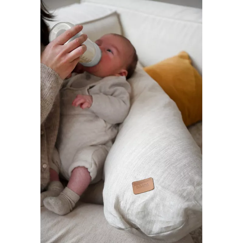 Beaba Big Flopsy nėštumo ir maitinimo pagalvė Linen Natural