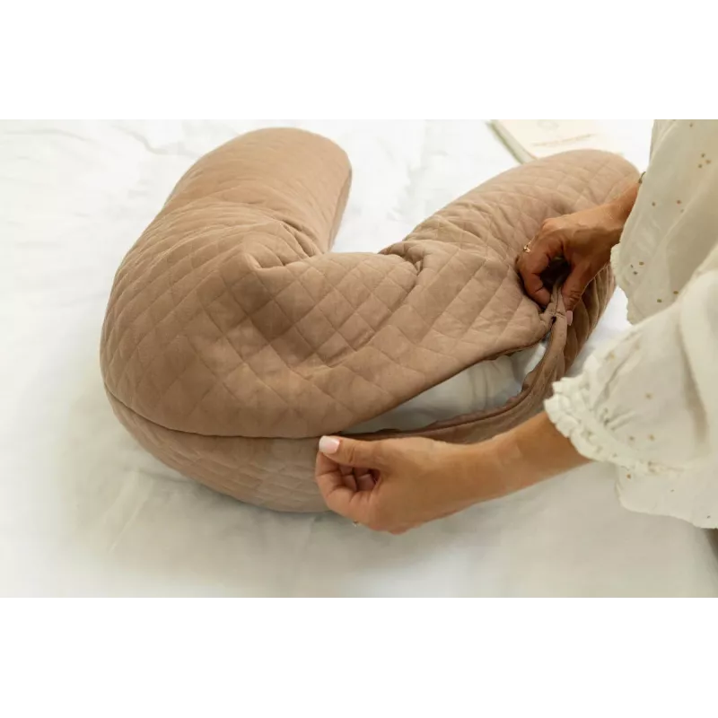 Beaba Big Flopsy nėštumo ir žindymo pagalvė Fleur de Coton Cacao