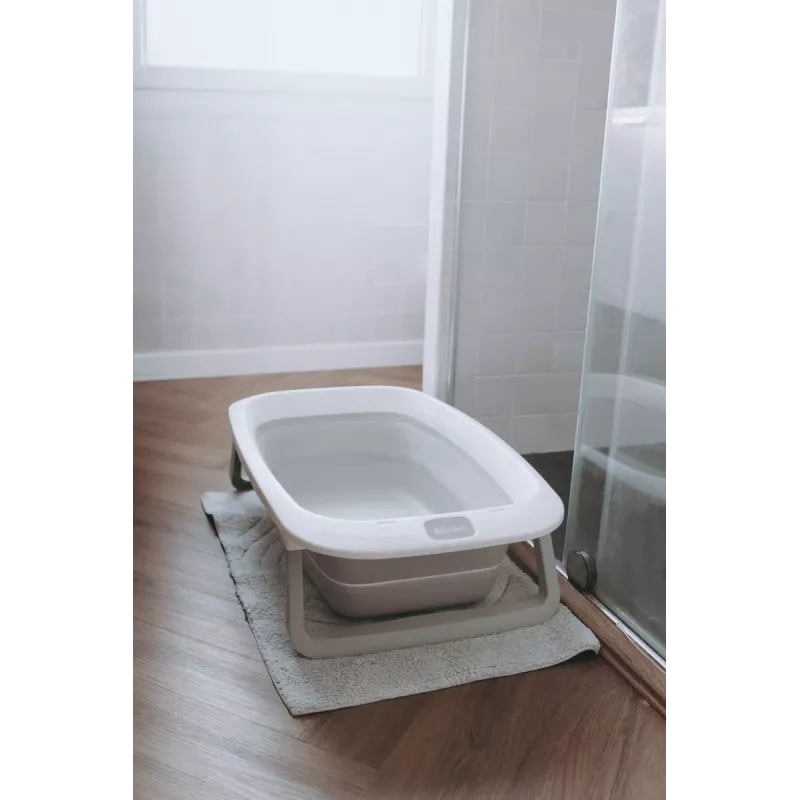 Beaba Eazy Pop Camélé'O Folding Baby Bathtub Velvet Grey