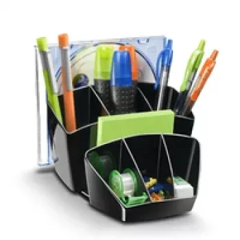 CEP Office Solution Pieštukinė Ice Black juodai permatoma