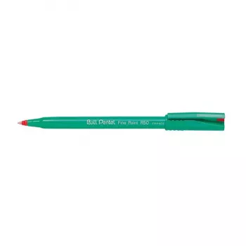 Pentel Fine Point R50 tušinukas - raudonas - 0,5 mm plonas antgalis - 12 vnt. pakuotė