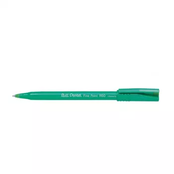 Pentel R50 Retractable Rollerball Pen - Green - 0,8 mm - Ambidextrous