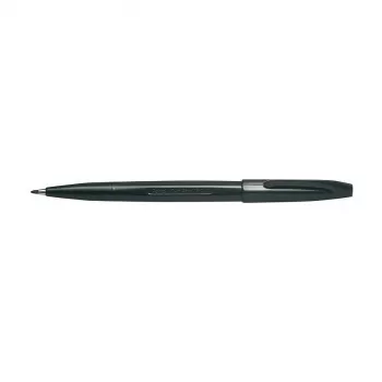 Pentel Sign Pen - juodas - plonas - 0,8 mm - 12 vnt. pakuotė