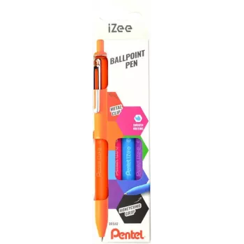 Pentel iZee BX470 tušinukai 4 vnt. rinkinys, įvairių spalvų rašalas (juoda, mėlyna, raudona, žalia), 1,0 mm