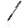 Pentel Hybrid Gel Grip retractable gel rašiklis - juodas rašalas - 0,7 mm - vidutinis - permatomas korpusas - metalinis antgalis