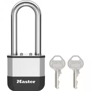 Master Lock Elite 52mm laminuoto plieno spyna su 64mm kilpa, 5 kaiščių cilindru