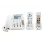 Geemarc Pack SENIOR 295 laidinis ir belaidis telefonas su sekretoriumi, nuotraukų klavišais, apšviestu ekranu, baltas