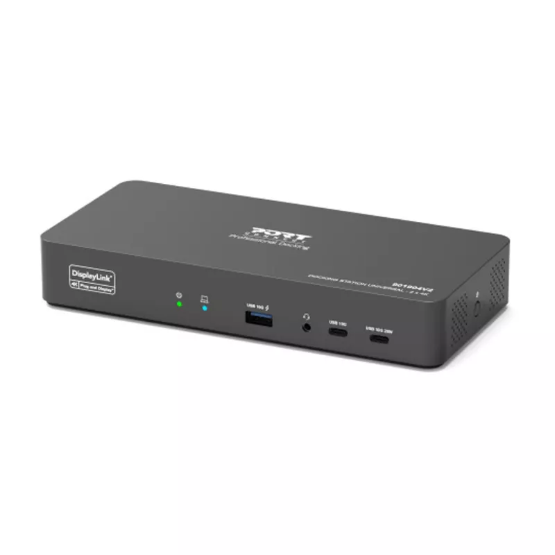 PORT Designs Universal USB-C Docking Station su 2x 4K ekrano palaikymu