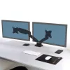 PORT Designs PORT Connect Reguliuojamas Dviejų Monitorių Laikiklis - 2 Ekranams iki 32 inch - Stalo Spaustuvas/Anga - Juodas