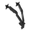 PORT Designs PORT Connect Reguliuojamas Dviejų Monitorių Laikiklis - 2 Ekranams iki 32 inch - Stalo Spaustuvas/Anga - Juodas
