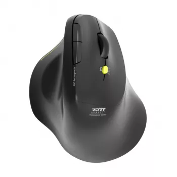 PORT Designs ERGO 2,4 GHz Wireless Bluetooth Rechargeable Mouse - 1600 DPI