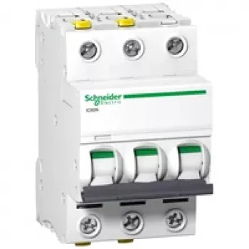 APC Schneider Electric A9F04340 Miniature Circuit Breaker 3P 40A C-Curve 10kA DIN Rail IP20
