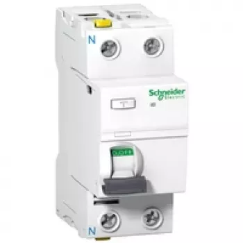 Schneider Electric A9Z21240 Acti9 iID liekamosios srovės grandinės pertraukiklis (RCCB) 2P 40A 30mA A tipas 220-240V AC IP20 baltas