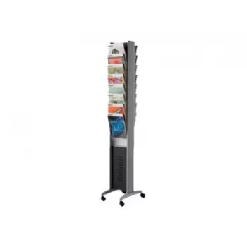 PAPERFLOW EPI Brochure Display Stand sidabrinis DIN A4 16 kišenių