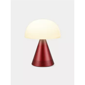 Lexon Mina Audio L LED lempa su Bluetooth garsiakalbiu Dark Red LH76DR