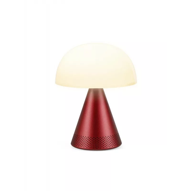 Lexon Mina Audio L LED lempa su Bluetooth garsiakalbiu Dark Red LH76DR