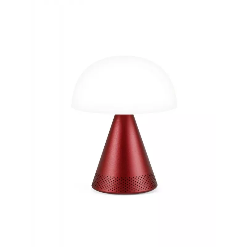 Lexon Mina Audio L LED lempa su Bluetooth garsiakalbiu Dark Red LH76DR