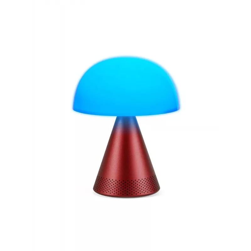 Lexon Mina Audio L LED lempa su Bluetooth garsiakalbiu Dark Red LH76DR
