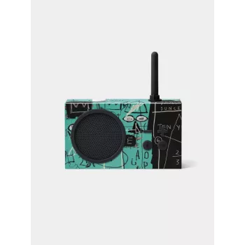 Lexon Tykho 3 X JMB Radijo Bluetooth Nešiojamas FM Radijas su Basquiat Meno Kūriniu, Juoda