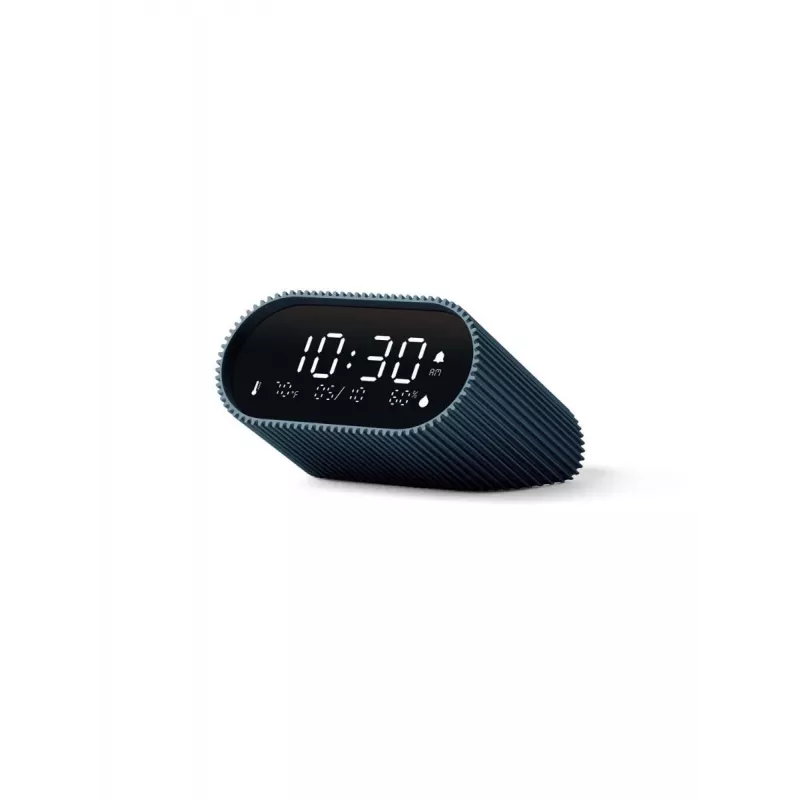 Lexon Ray Clock skaitmeninis žadintuvas su temperatūros ir drėgmės jutikliu, vandenyno mėlyna LR155OB3