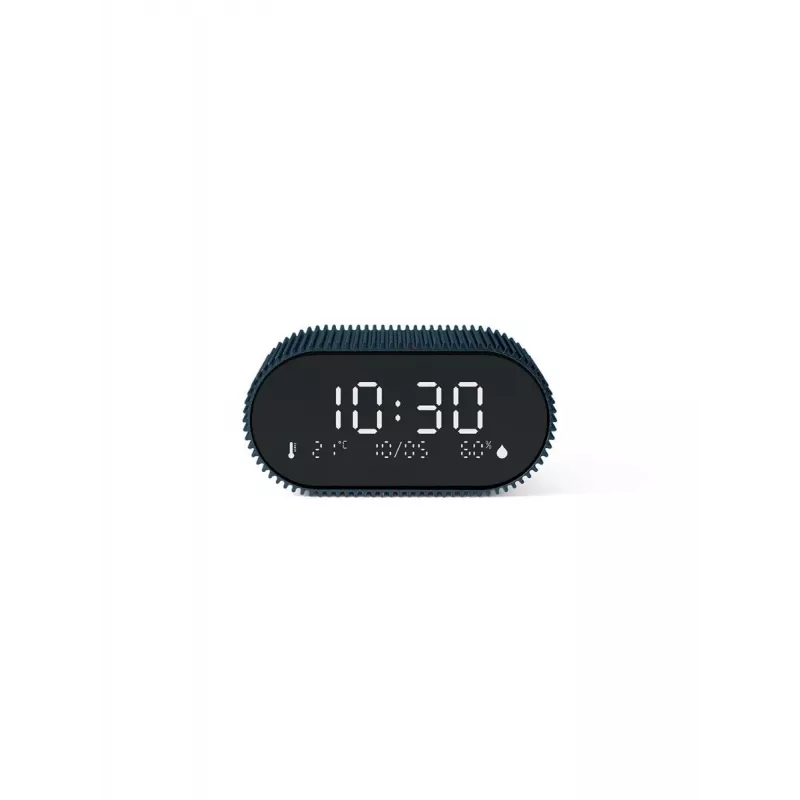 Lexon Ray Clock skaitmeninis žadintuvas su temperatūros ir drėgmės jutikliu, vandenyno mėlyna LR155OB3