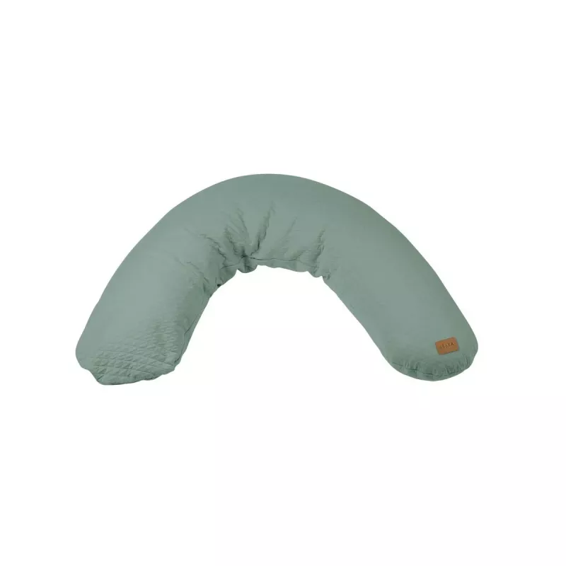 Beaba Big Flopsy Maternity & Nursing Pillow Fleur de Coton Sage Green