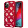 Guess GUHCP12LLSPEWRE iPhone 12 Pro Max 6,7 inch Raudonas kietas dėklas „Peony Collection“