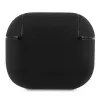 BMW BMA3SSLBK AirPods 3 dangtelis, juodos spalvos, natūrali oda, sidabrinis logotipas