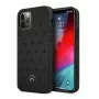 Mercedes-Benz iPhone 12 Pro Max 6,7 inch Hardcase Leather Stars Pattern Black