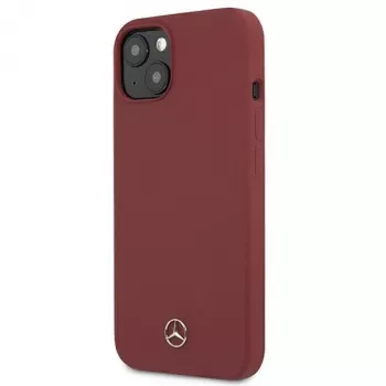 Mercedes-Benz MEHCP13SSILRE iPhone 13 mini 5,4 inch Raudonas kietas dėklas Silicone Line