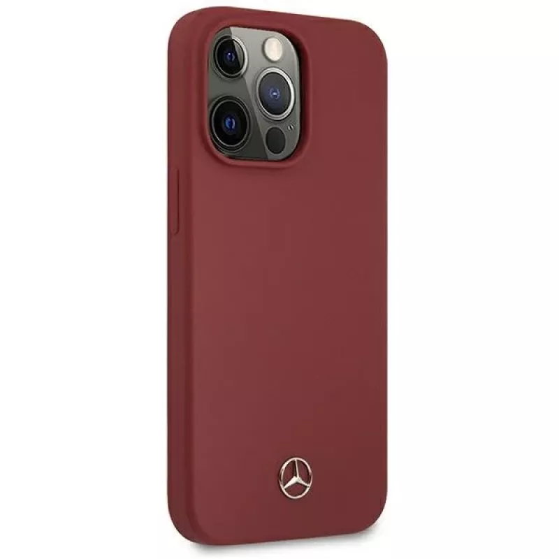 MERCEDES-BENZ MEHCP13LSILRE Silicone Line Hard Case, iPhone 13 Pro / 13 6,1 inch, raudona