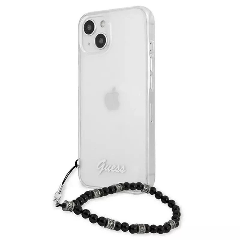 Guess GUHCP13MKPSBK iPhone 13 / 14 / 15 6,1 inch Transparent Hardcase Black Pearl