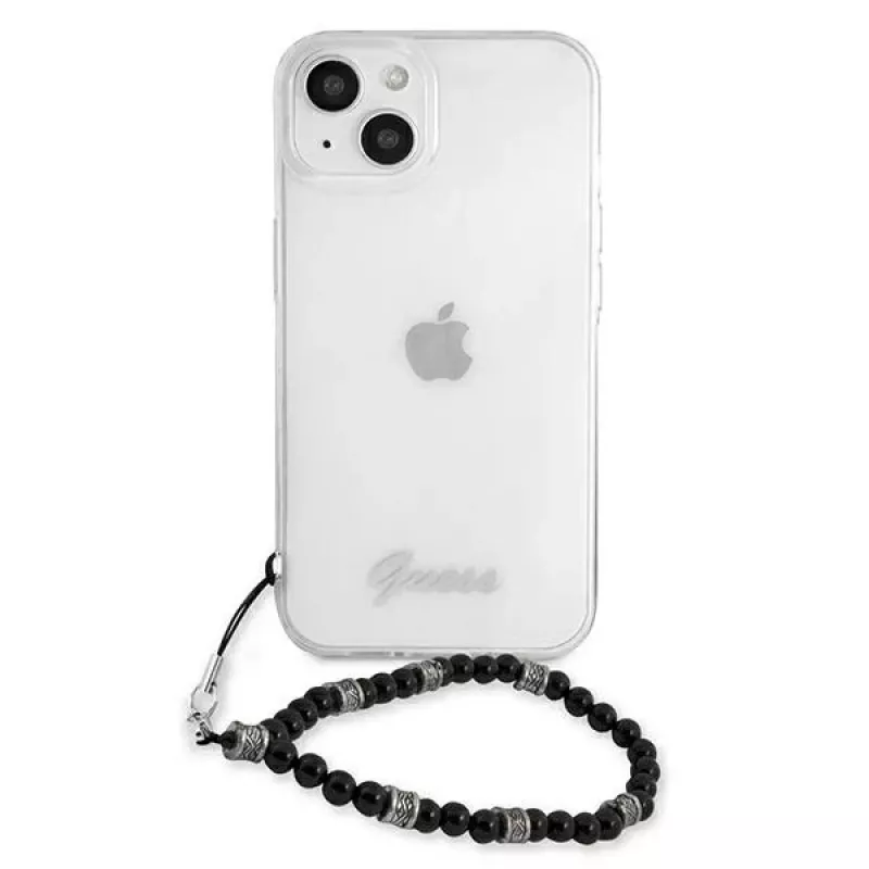 Guess GUHCP13MKPSBK iPhone 13 / 14 / 15 6,1 inch Transparent Hardcase Black Pearl