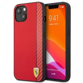 Ferrari On Track Carbon Stripe Hard Case for Apple iPhone 13 mini 5,4 inch Red