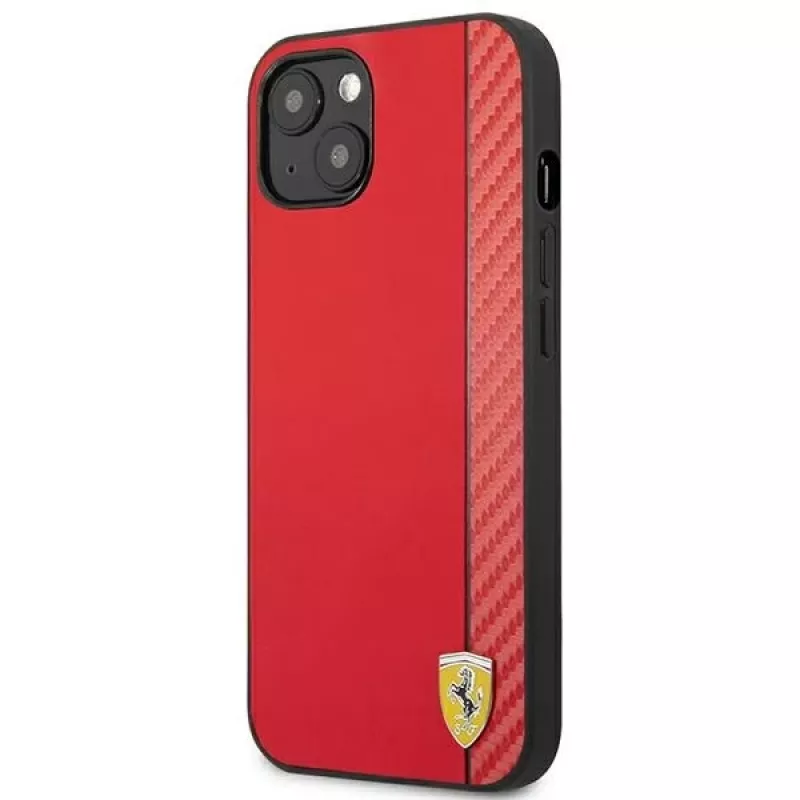 Ferrari On Track Carbon Stripe Hard Case for Apple iPhone 13 mini 5,4 inch Red