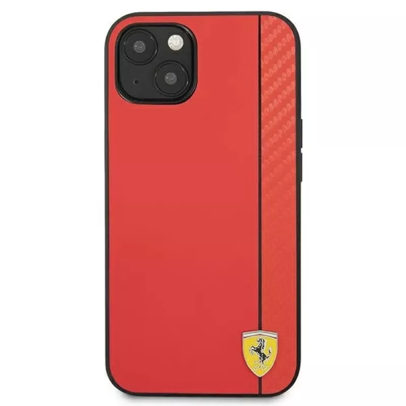 Ferrari On Track Carbon Stripe Hard Case for Apple iPhone 13 mini 5,4 inch Red