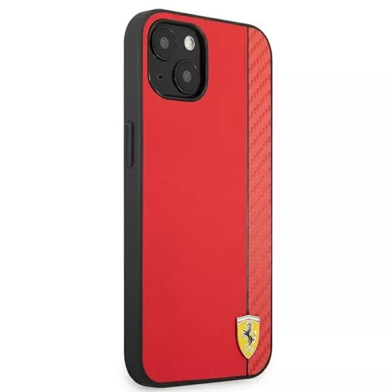 Ferrari On Track Carbon Stripe Hard Case for Apple iPhone 13 mini 5,4 inch Red