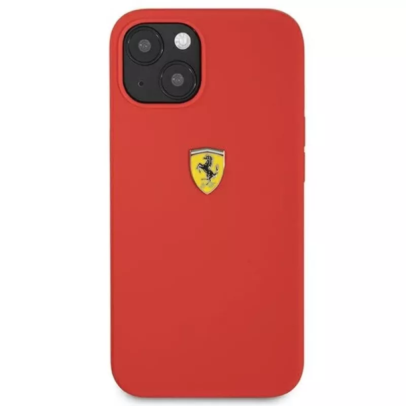 Ferrari FESSIHCP13SRE Silicone Hard Case, skirta Apple iPhone 13 mini 5,4 inch, raudona