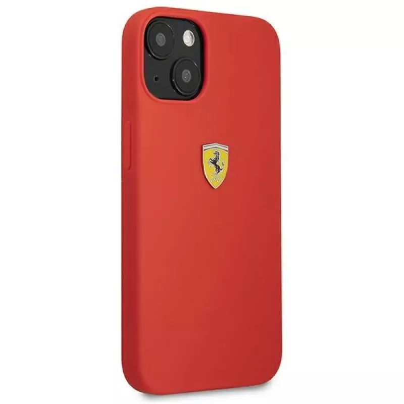 Ferrari FESSIHCP13SRE Silicone Hard Case, skirta Apple iPhone 13 mini 5,4 inch, raudona