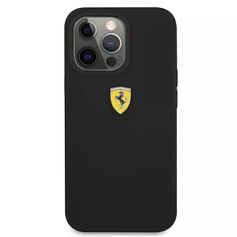 Ferrari FESSI Hard Case Silicone for iPhone 13 Pro Max 6,7 inch Black