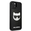 Karl Lagerfeld KLHCP13SCH3DBK Hardcase, skirta Apple iPhone 13 Mini 5,4 inch, juoda, su 3D guminiu Choupette
